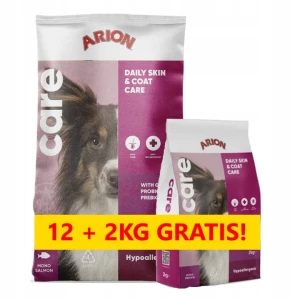 Arion Care Hypoallergenic z łososiem 12kg + 2kg