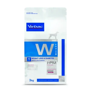 VIRBAC Dog Weight Loss & Diabetes W1 Otyłość (>30%), Cukrzyca