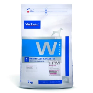 VIRBAC Dog Weight Loss & Diabetes W1 Otyłość (>30%), Cukrzyca